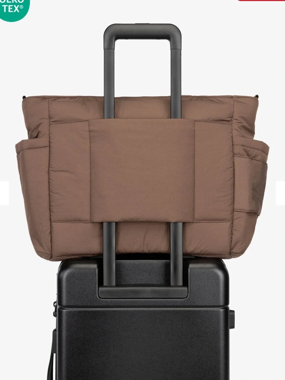 Calpak Diaper Tote Bag with Laptop Sleeve Hazelnut